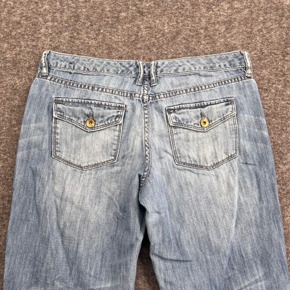 Outback Red Womens Light‎ Wash Straight Leg Blue Cotton Denim Jeans Size 4